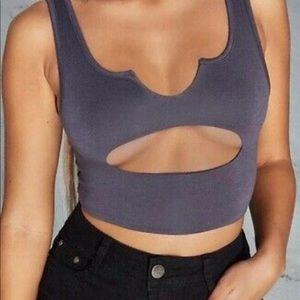Oh Polly underboob crop top! NWT